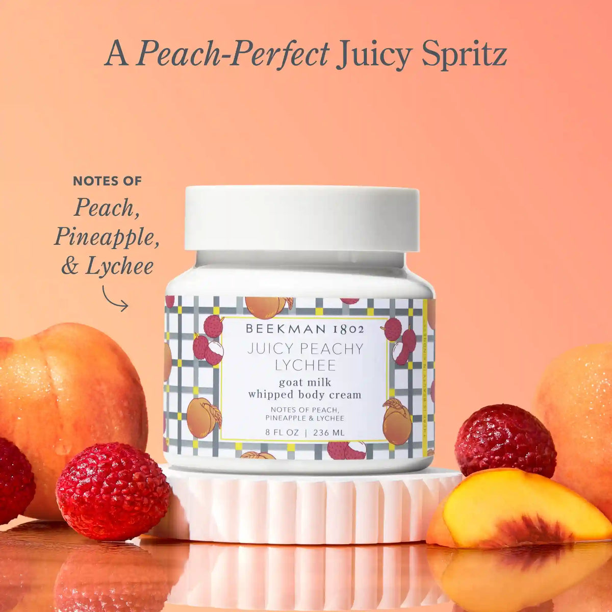 Juicy Peachy Lychee Whipped Body Cream